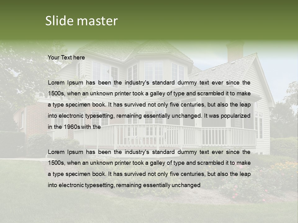 Investment Flower Brick PowerPoint Template