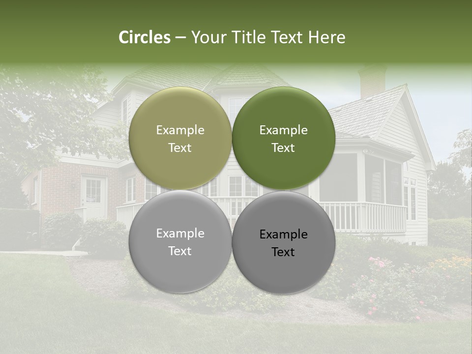 Investment Flower Brick PowerPoint Template