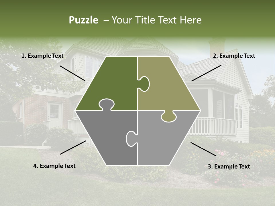 Investment Flower Brick PowerPoint Template