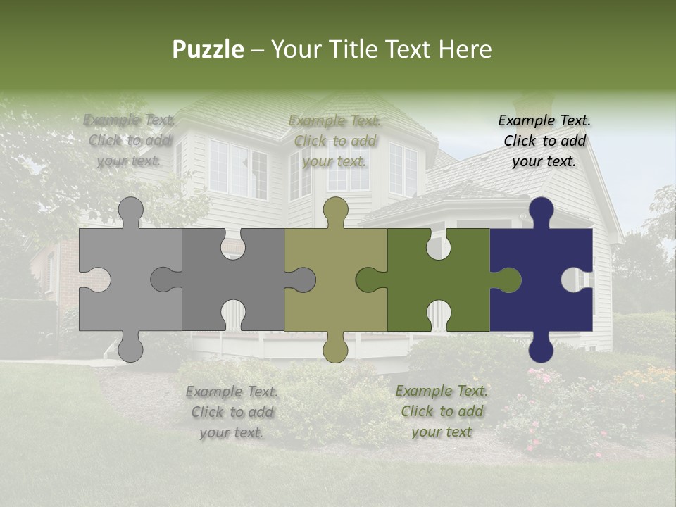 Investment Flower Brick PowerPoint Template