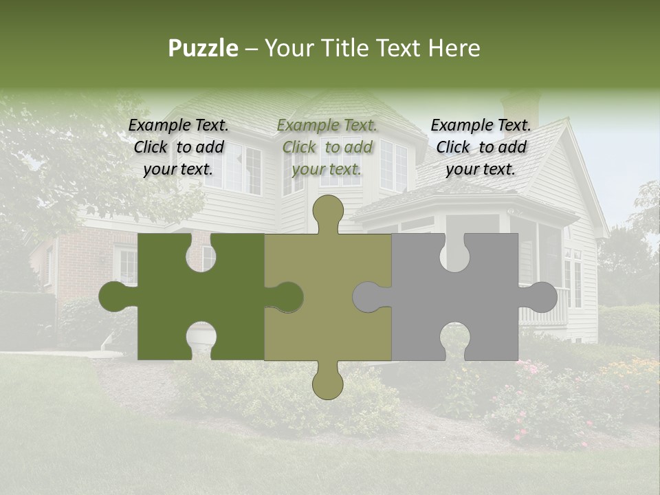 Investment Flower Brick PowerPoint Template