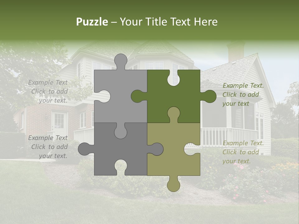 Investment Flower Brick PowerPoint Template