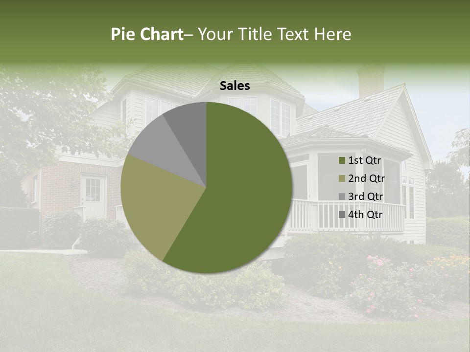 Investment Flower Brick PowerPoint Template