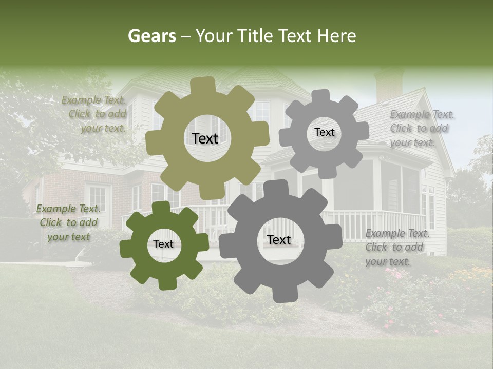 Investment Flower Brick PowerPoint Template