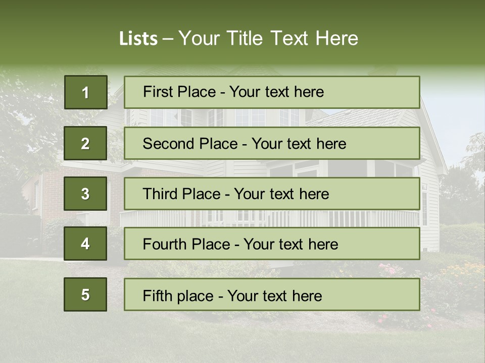 Investment Flower Brick PowerPoint Template