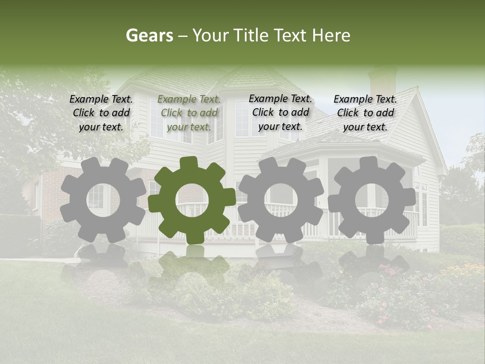Investment Flower Brick PowerPoint Template