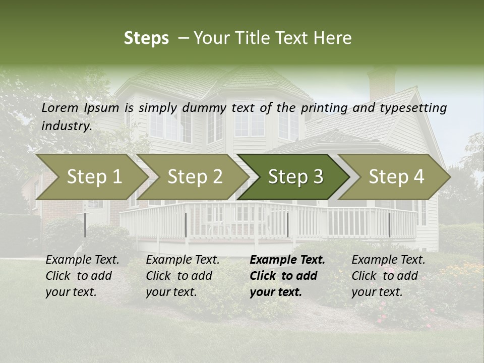 Investment Flower Brick PowerPoint Template
