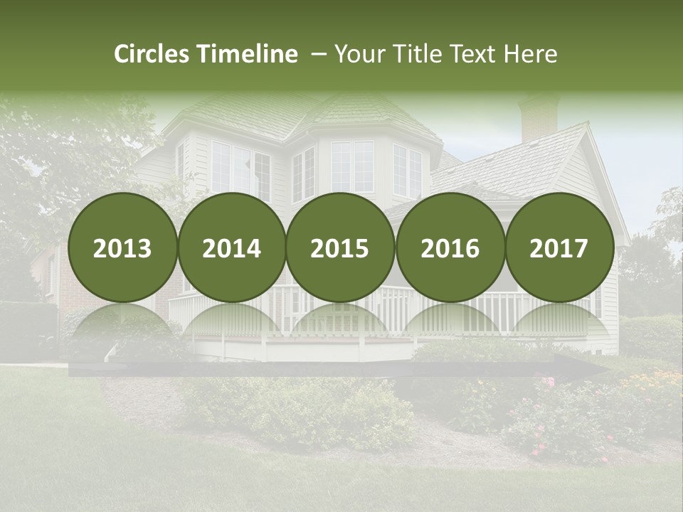 Investment Flower Brick PowerPoint Template