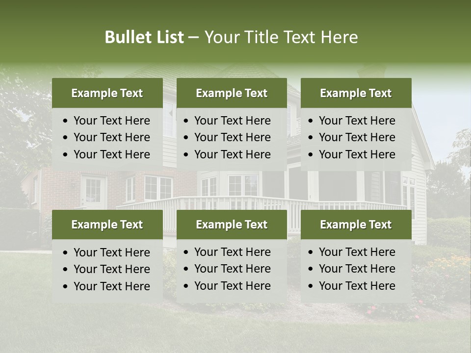 Investment Flower Brick PowerPoint Template