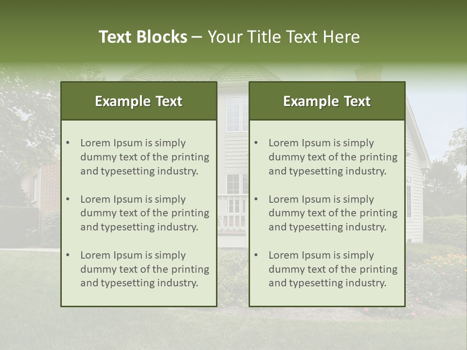 Investment Flower Brick PowerPoint Template