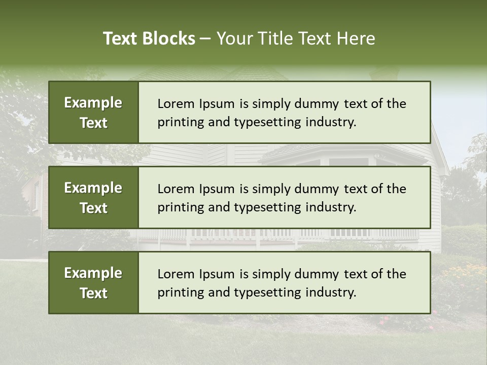 Investment Flower Brick PowerPoint Template