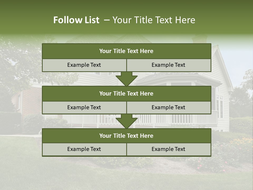 Investment Flower Brick PowerPoint Template