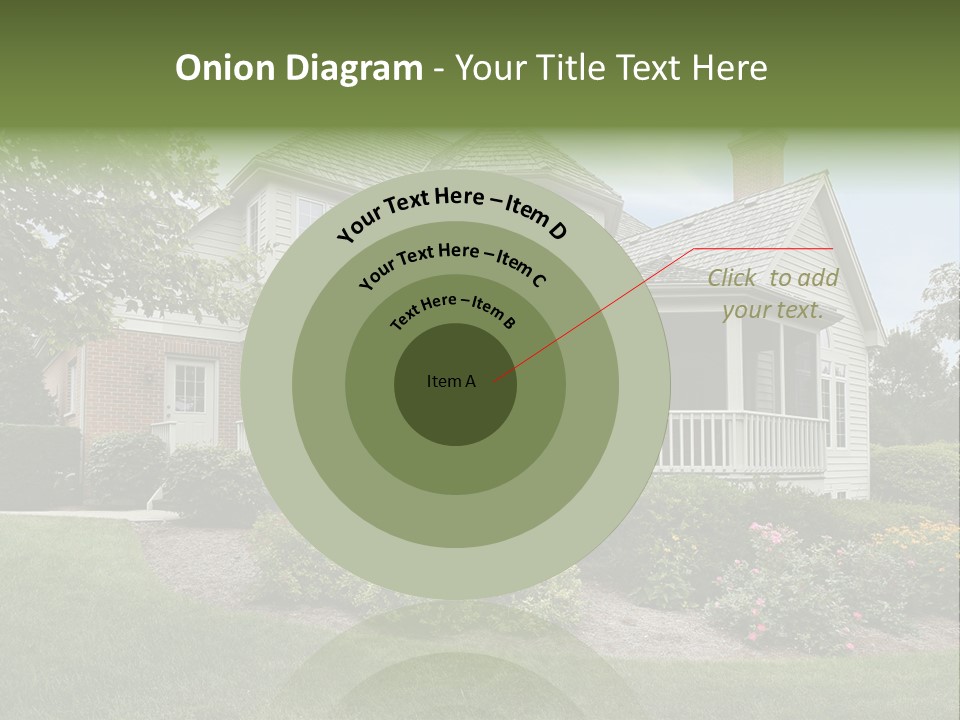 Investment Flower Brick PowerPoint Template