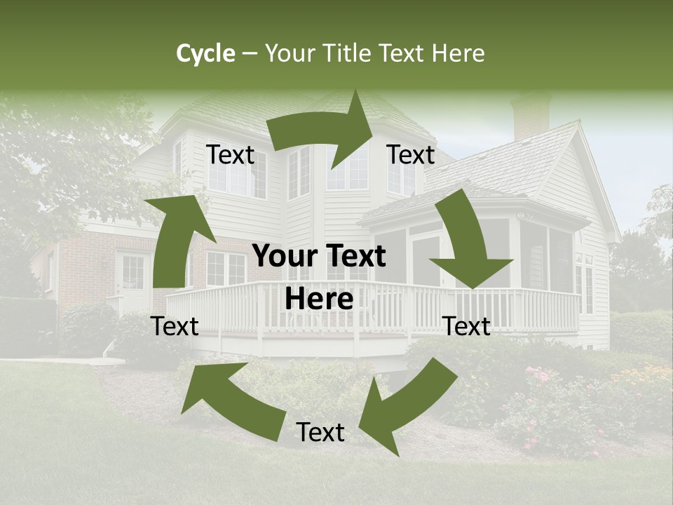 Investment Flower Brick PowerPoint Template