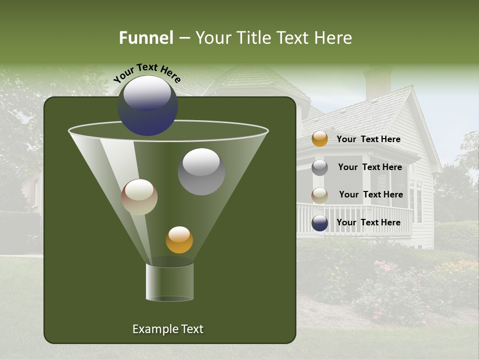 Investment Flower Brick PowerPoint Template