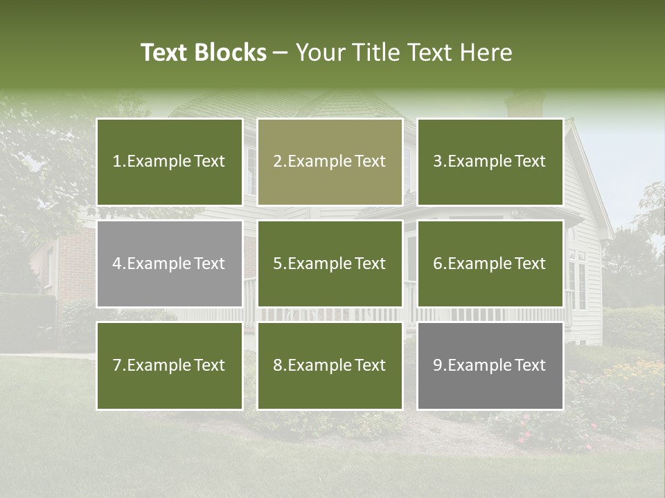 Investment Flower Brick PowerPoint Template