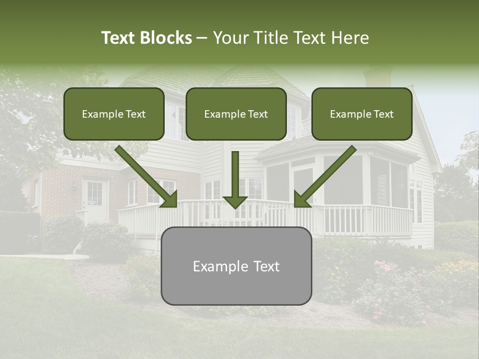 Investment Flower Brick PowerPoint Template