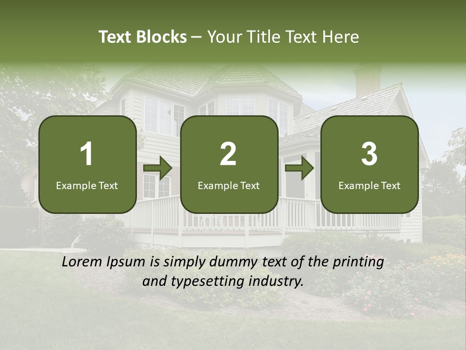 Investment Flower Brick PowerPoint Template