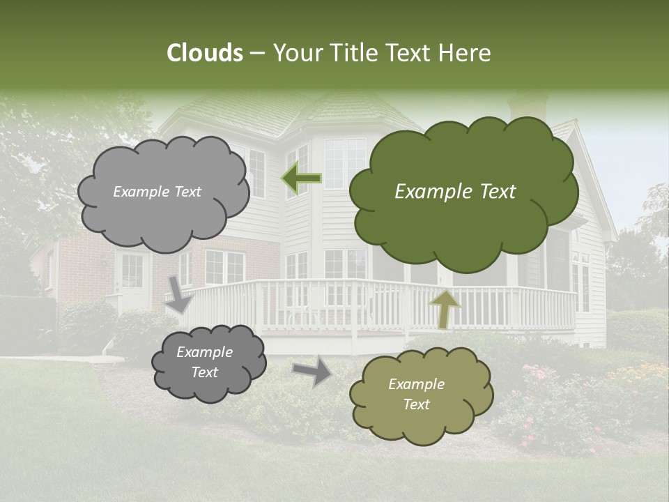 Investment Flower Brick PowerPoint Template