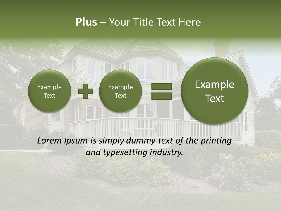 Investment Flower Brick PowerPoint Template