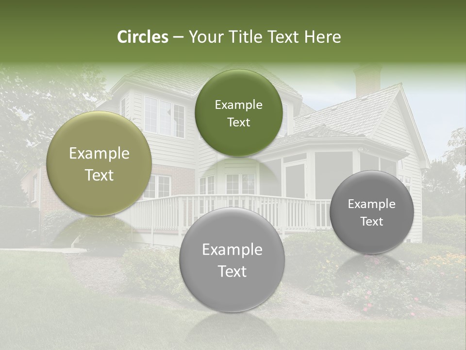 Investment Flower Brick PowerPoint Template