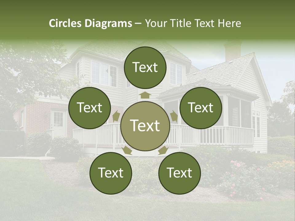 Investment Flower Brick PowerPoint Template