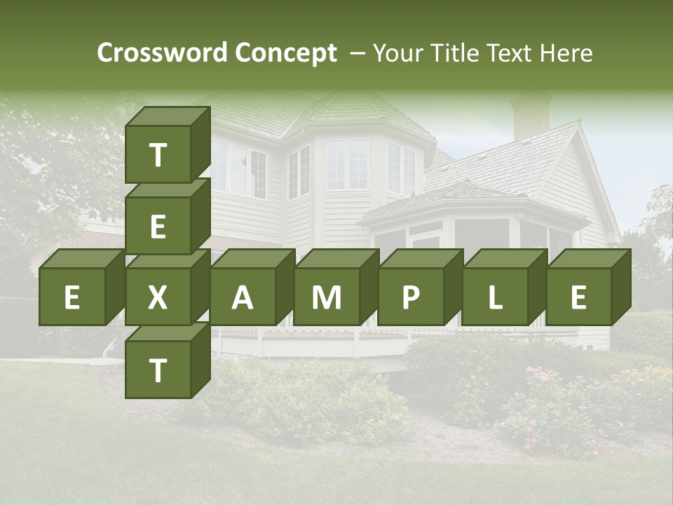 Investment Flower Brick PowerPoint Template