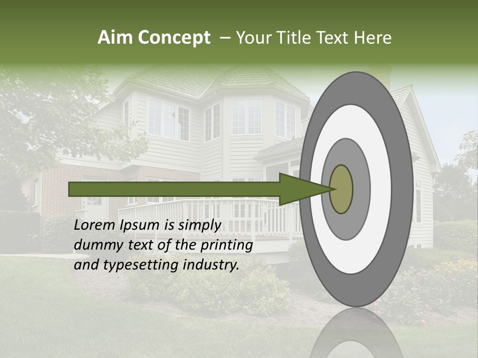 Investment Flower Brick PowerPoint Template