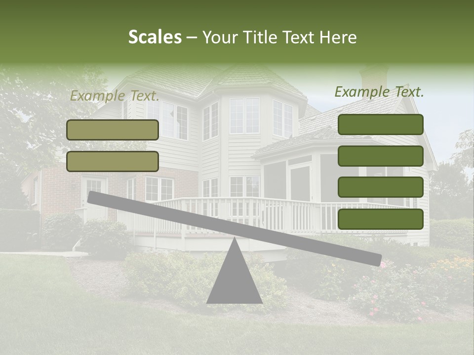 Investment Flower Brick PowerPoint Template