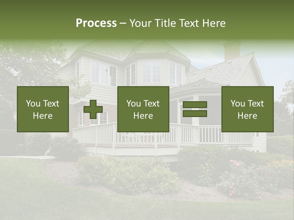 Investment Flower Brick PowerPoint Template