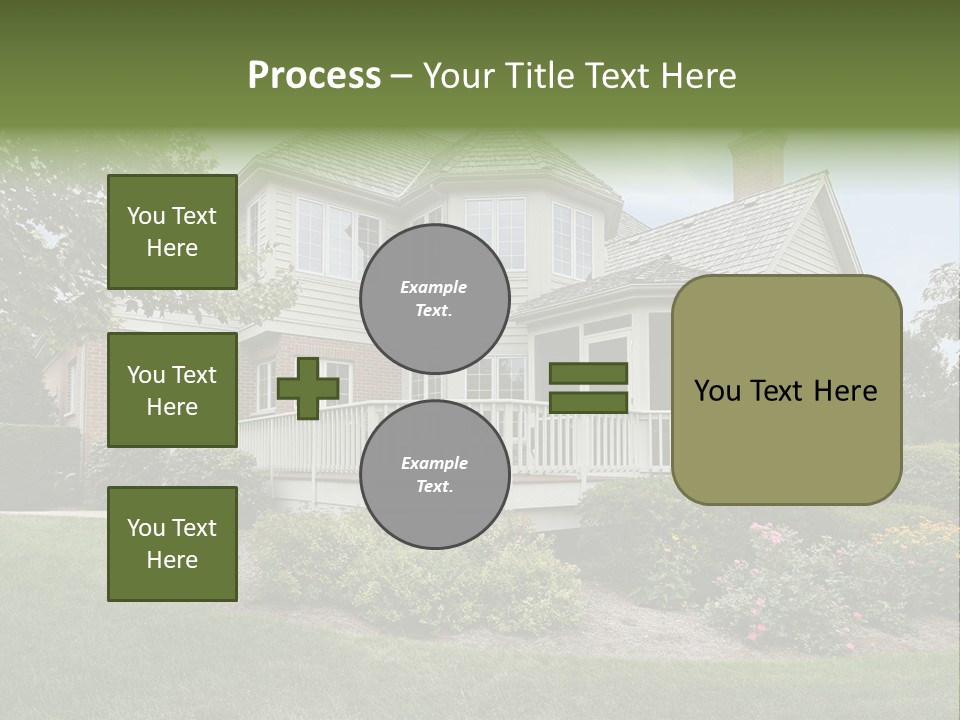 Investment Flower Brick PowerPoint Template