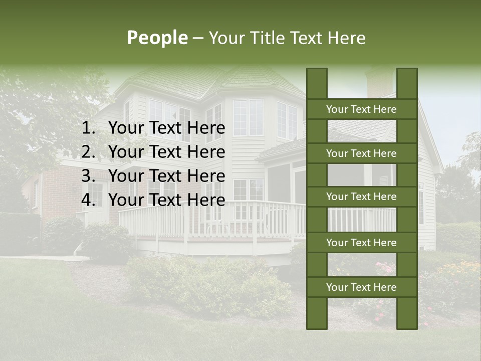 Investment Flower Brick PowerPoint Template