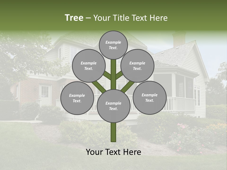 Investment Flower Brick PowerPoint Template