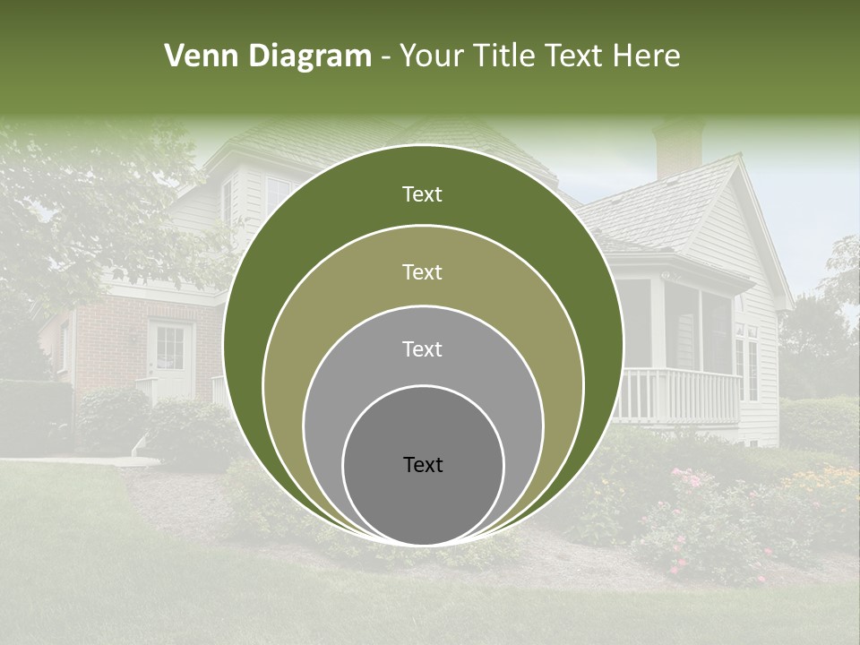 Investment Flower Brick PowerPoint Template