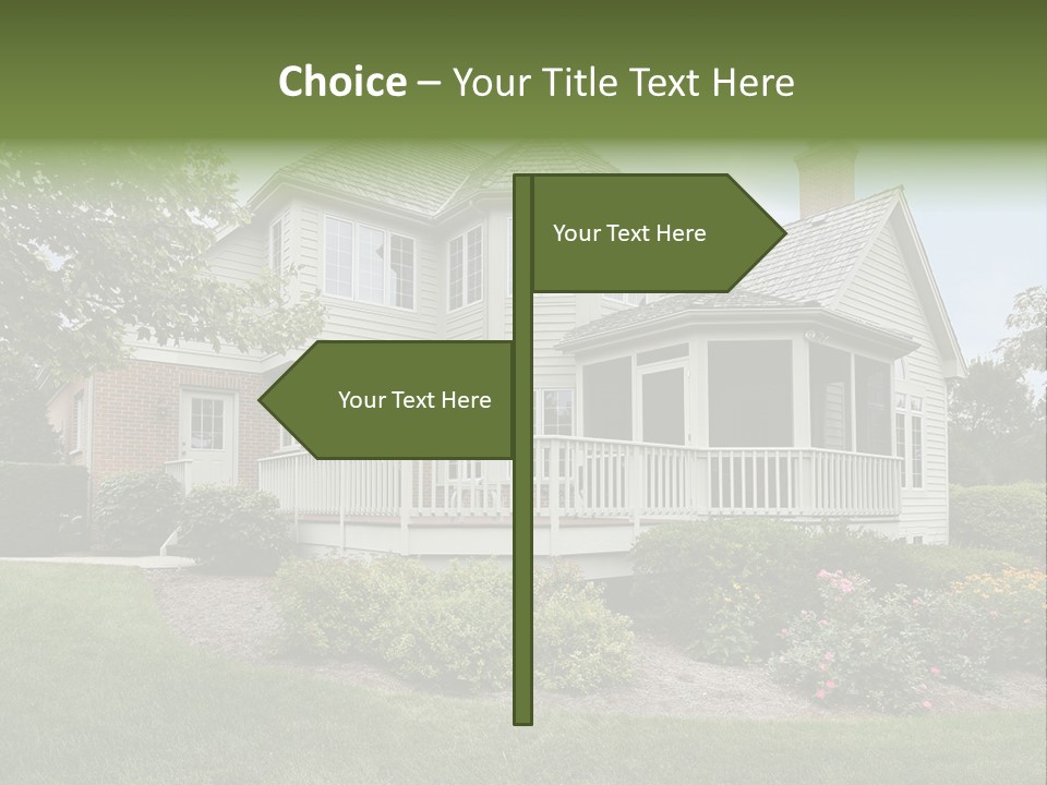 Investment Flower Brick PowerPoint Template