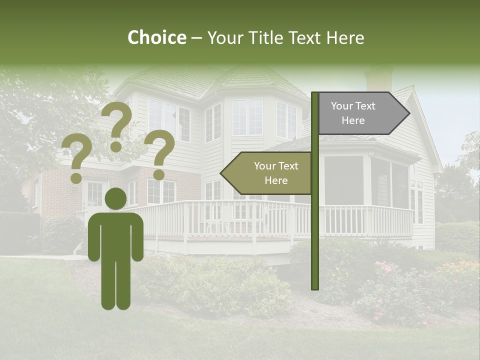 Investment Flower Brick PowerPoint Template