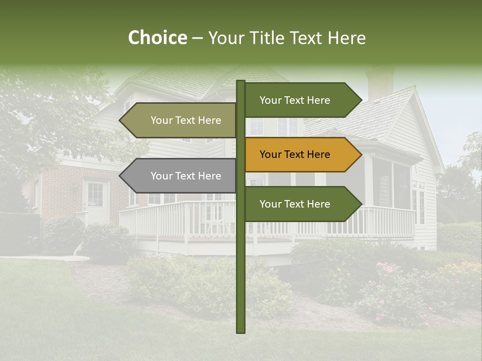 Investment Flower Brick PowerPoint Template