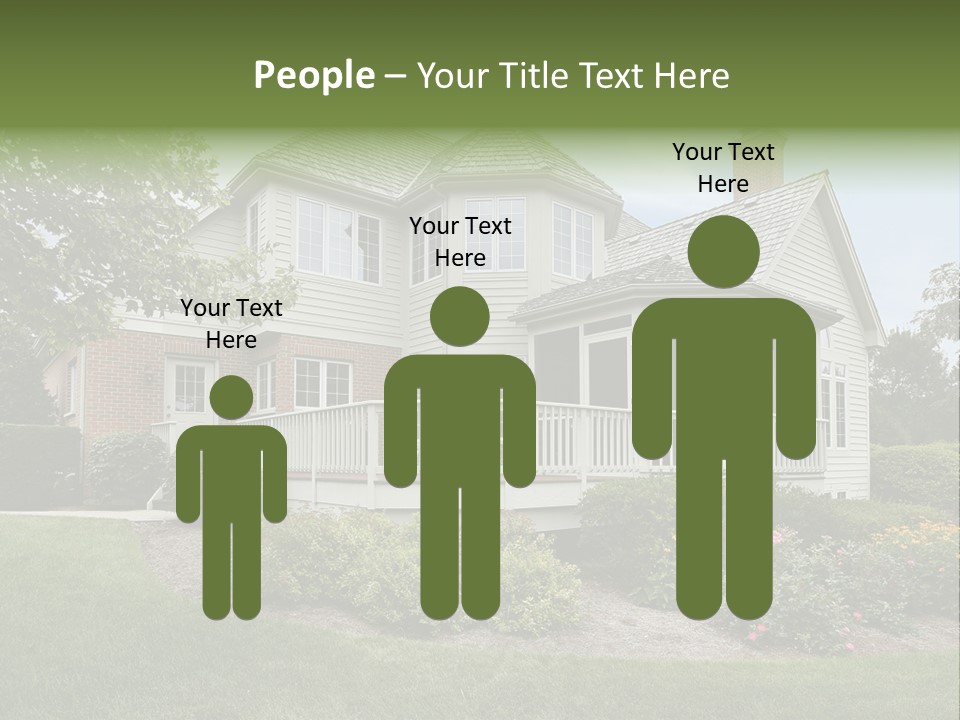 Investment Flower Brick PowerPoint Template