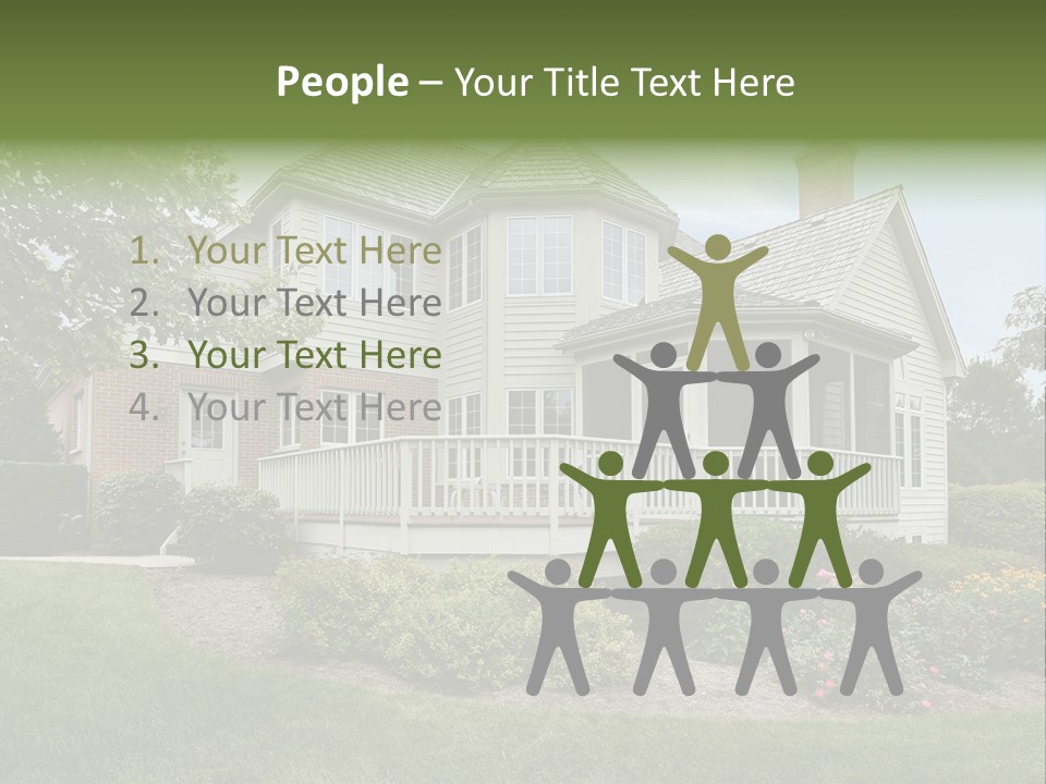 Investment Flower Brick PowerPoint Template