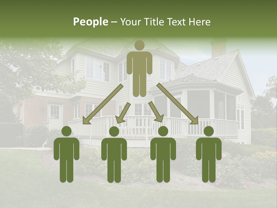 Investment Flower Brick PowerPoint Template