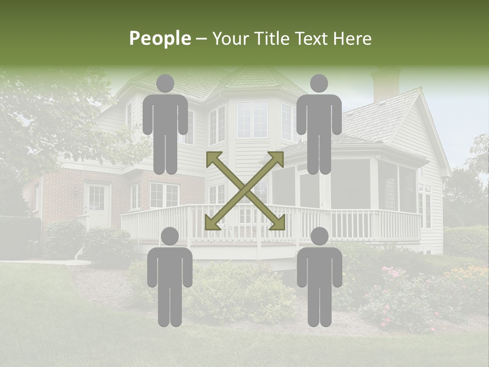 Investment Flower Brick PowerPoint Template