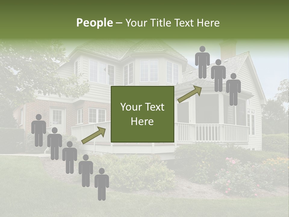 Investment Flower Brick PowerPoint Template