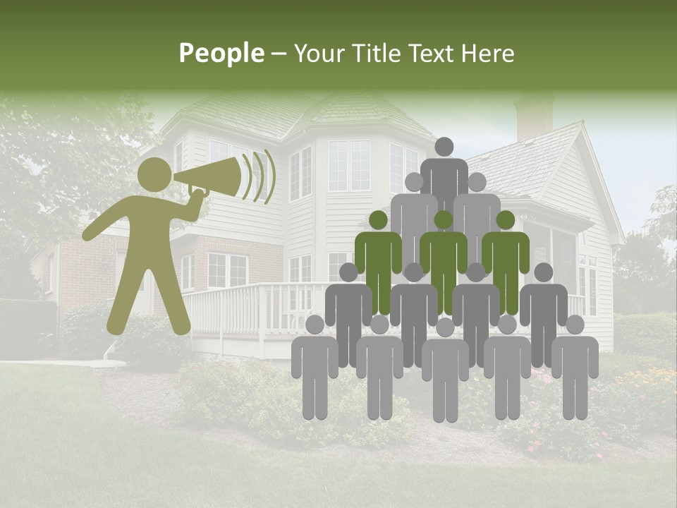 Investment Flower Brick PowerPoint Template