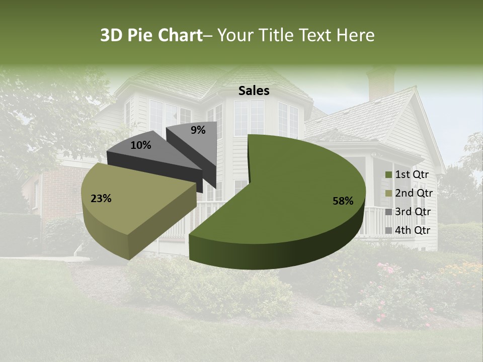 Investment Flower Brick PowerPoint Template