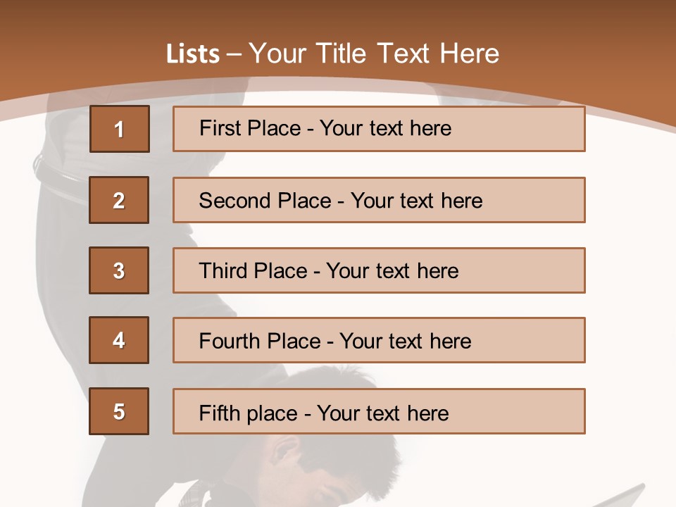 Healthy Gymnast Person PowerPoint Template