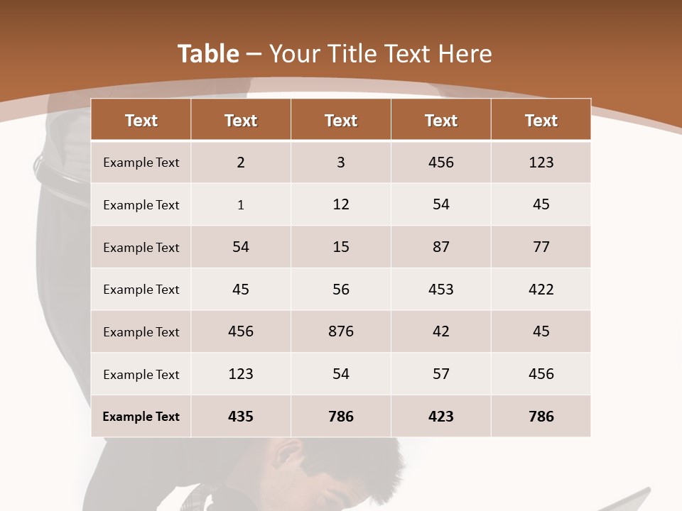 Healthy Gymnast Person PowerPoint Template