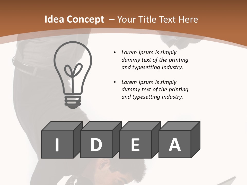 Healthy Gymnast Person PowerPoint Template