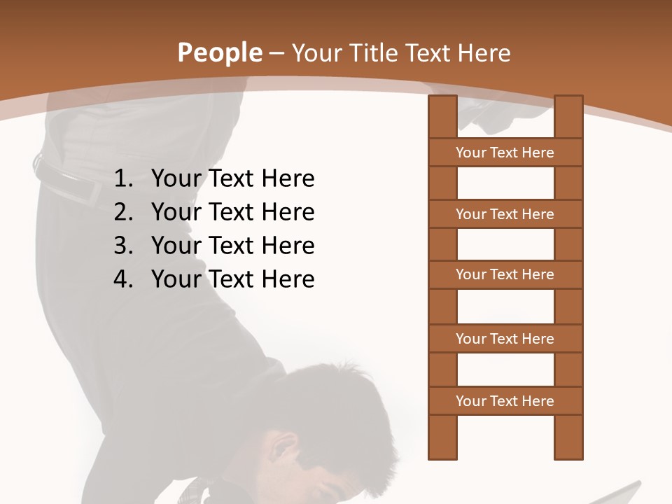 Healthy Gymnast Person PowerPoint Template