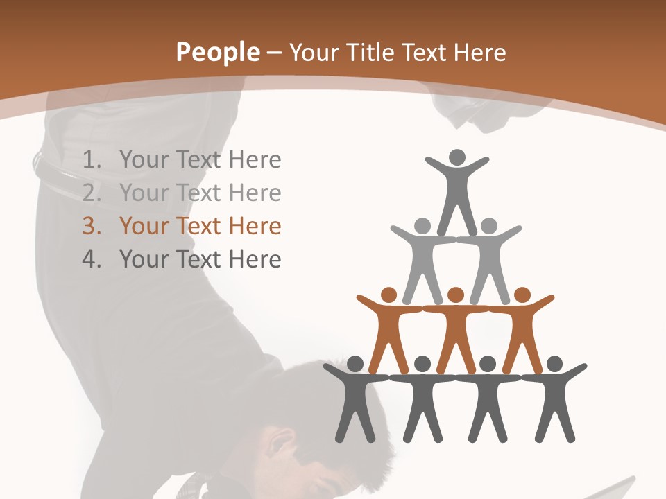 Healthy Gymnast Person PowerPoint Template