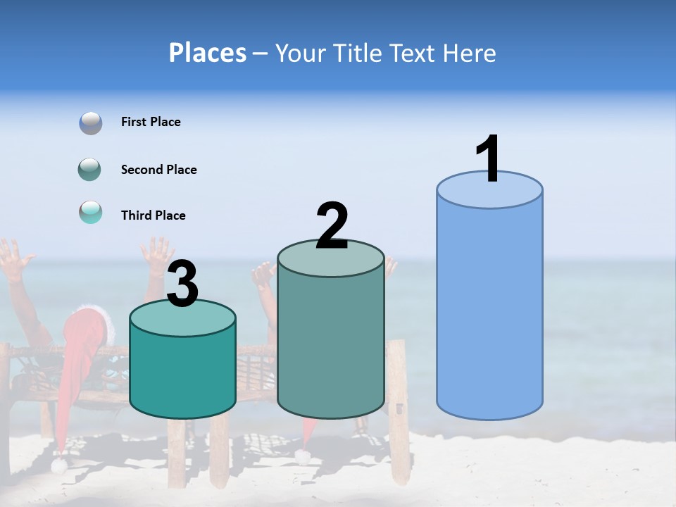 Tropical Hat Xmas PowerPoint Template